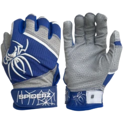 2022 Spiderz PRO Model Batting Gloves: Royal Blue/White