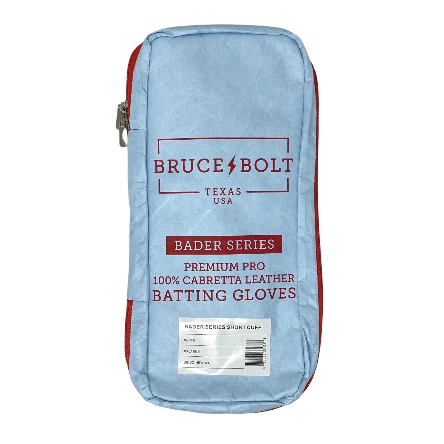 Bruce Bolt PREMIUM PRO BADER Series Short Cuff Batting Gloves: Baby Blue - Image 6