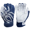 2022 Spiderz PRIZM Batting Gloves: Navy Blue/Silver