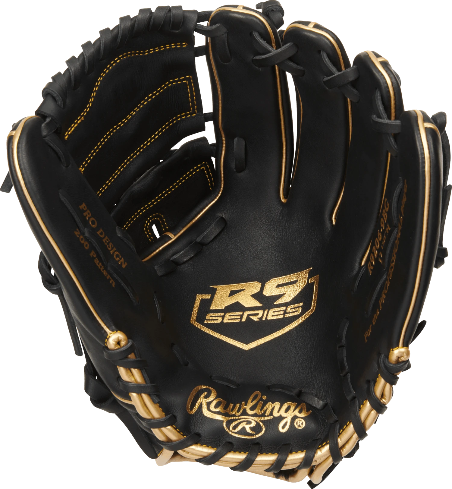 Rawlings R9 12" Infield/Pitcher's Baseball Glove: R9206-9BG - Image 2