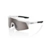 100% SPEEDCRAFT XS Matte White - HiPER Silver Multilayer Mirror Lens