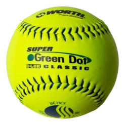 Worth 11" USSSA Super Green Dot Classic W Composite Softballs (Dozen): UC11CY